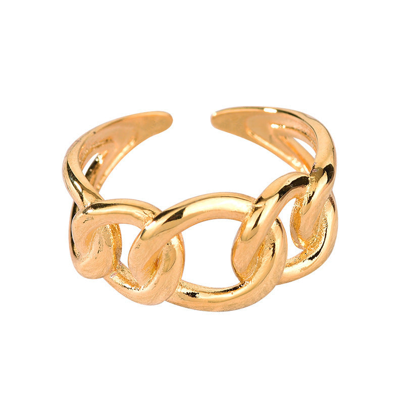 Exaggerated Bundy Net Celebrity Niche Design Index Finger Ring