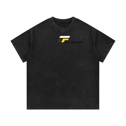 Mineral Wash Waffle Knit T-Shirt