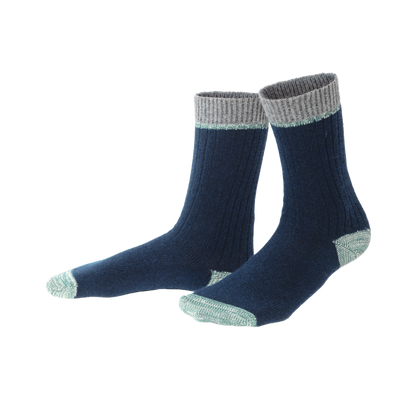 Organic Wool & Cotton Socks Two Tone
