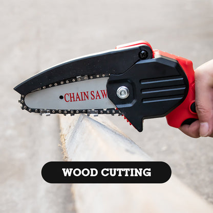 Lithium battery chain saw