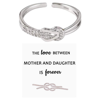 Arrival Fashion Simple Opening Ring Female Mother And Daughter Ring Mother's Day Gift Christmas Gift Wholesale