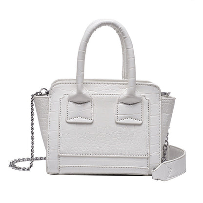 Fashion Color Stone Grain Chain Bag