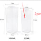 Premium Square Milk Cup - 500ml & 1000ml Minimalist Water Bottle