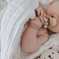 Baby Wooden Rattles, Raw Wooden Toys, Silicone Beads Color Enlightenment Education, Chewable Toys