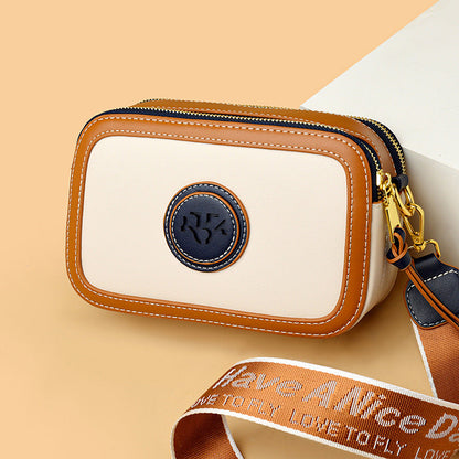 Women's Fashion Vintage Wide Shoulder Strap Crossbody Bag
