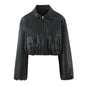 Women's New Black Quilted Padded Jacket