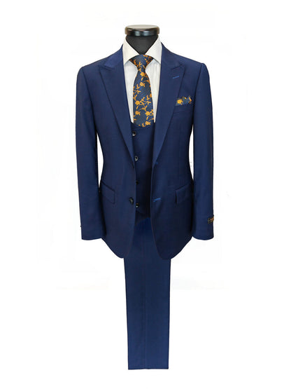 Men's 3-Piece Navy Slim Fit Suit