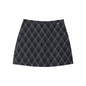 Retro Collegiate-style Tweed Mini Skirt Women's Skirt High-waisted Plaid Bodycon Skirt