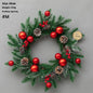 Christmas Decoration Upside Down Christmas Tree Horn Rattan Christmas Wreath