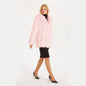 New European And American Stylish Fox-fur Lapel Coat