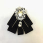 Rhinestone Crystal Ribbon Bow Tie