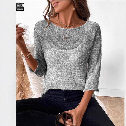 Knitted Thin Spring And Summer New Off-shoulder Women's Overall