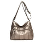 New Trendy Soft Leather Multilayer Messenger Bag