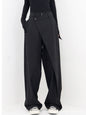 Irregular Wide-leg Pants Ins Fashion Loose Trousers Women's Clothing