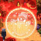 Led String Lamp Single 3d Hanging Lamp Christmas Home Decor