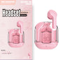 Premium Mini Transparent Wireless Earbuds - Bluetooth 5.3 ENC Noise Cancelling Headphones with Digital Display