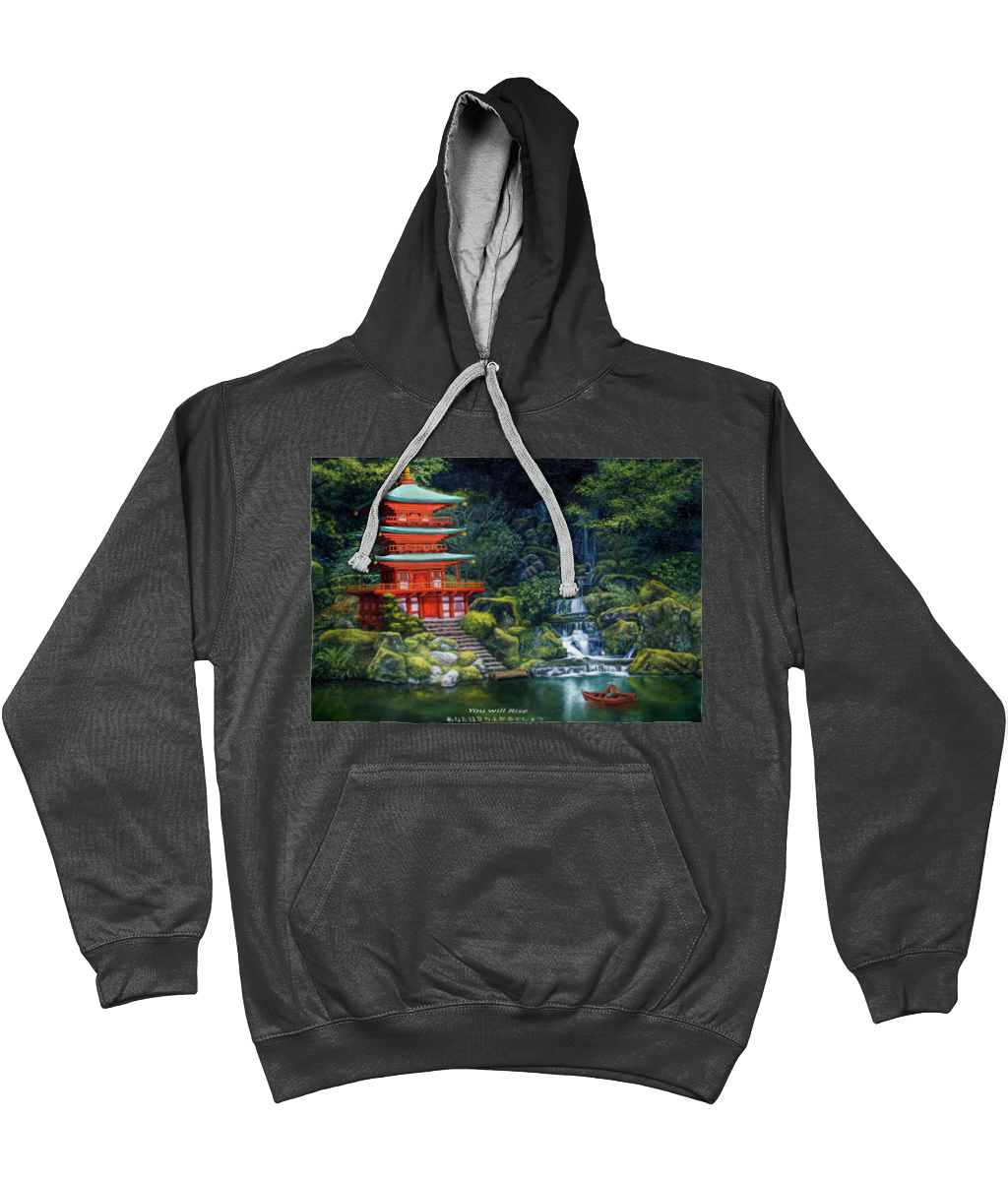 ASLAN Hoodie two tone-Grey Various Colours and Sizes