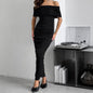 Warm Thermal Fleece Base-layer Tight-fitting Hip-hugging Long Skirt