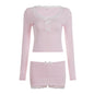 Slimming Street-style Two-piece Set For Casual Home Wear