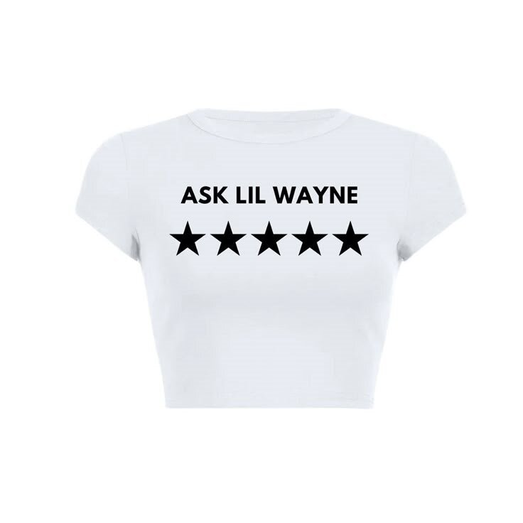 Alphabet Streetwear ShortSlim-fit Women's T-shirt For Foreign Trade European And American Style