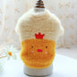 New pet clothing plush animal crew neck sweater