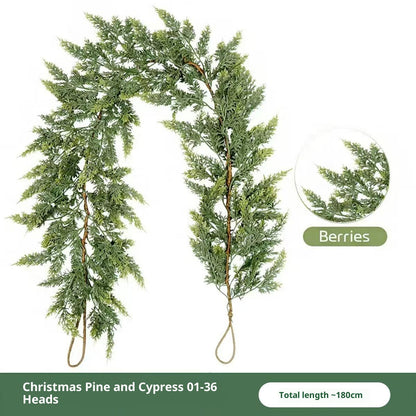 Thickened Cedar Rattan Decorations Christmas Pine And Cypress Rattan