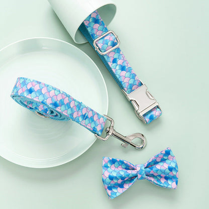 Custom Lettering Dog Collar Print Personality Suit