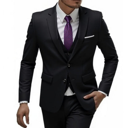 European And American Men's New Business Casual Suit Set