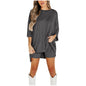 Summer Shorts Suit Fashion Loose Short-sleeved T-shirt And Slim Tight Pants Women's Clothing
