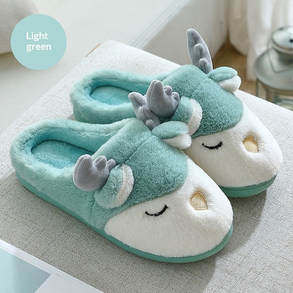 Women's Cotton Slippers For Winter, Home And Indoor Use, Non-slip