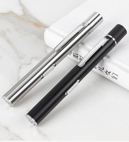 White Yellow Light Dual Light Source Oral Morning Inspection Flashlight