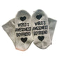 Unisex Men Women Cotton Socks Printing Letter Funny Socks For Boyfriend   Girlfriend Valentine's Day Gift