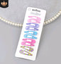 Children's water drop BB clip 5 cm solid color thick BB clip star love printing BB clip Liu seaside clip