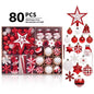 Christmas Decorations 6CM Painted PET