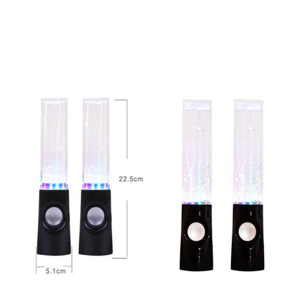 LED Dancing Water Fountain Bluetooth Speaker - Wireless Light Show Music Speaker for Home Party & Desk Decor