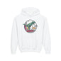 T-Rex Chase Dino Rumble Youth Hoodie | Dinosaur Graphic Sweatshirt