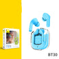 Premium Mini Transparent Wireless Earbuds - Bluetooth 5.3 ENC Noise Cancelling Headphones with Digital Display