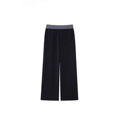Women's AutumnWinter Fleece-Lined Loose Effortless-Style Sweatpants With A Slimming Effect For Pear-Shaped Figures