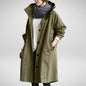 Korean Loose Solid Color British Trench Coat