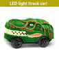 Children's Rail Car Toy Electric Dinosaur