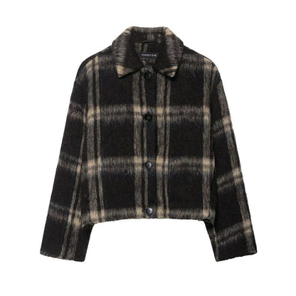 Women's Long Sleeve Loose Casual Lapel Single-breasted Coat