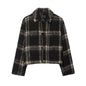 Women's Long Sleeve Loose Casual Lapel Single-breasted Coat