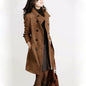Korean Style Slim Waist Plus Size Woolen Mid-length Woolen Coat