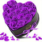 Eternal Love Heart: 16pcs Preserved Rose Box - Perfect for Mother's Day, Valentine's & Birthdays - Lasting Immortal Roses Gift for Her, for Valentine