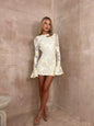 Backless Bell Sleeve Sheath Sexy Dress