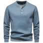 New Fleece-lined Men's Round Neck Sweatshirt