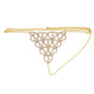 Accessories Rhinestone Claw Chain Body Chain Heart Shaped Sexy Bikini Panties