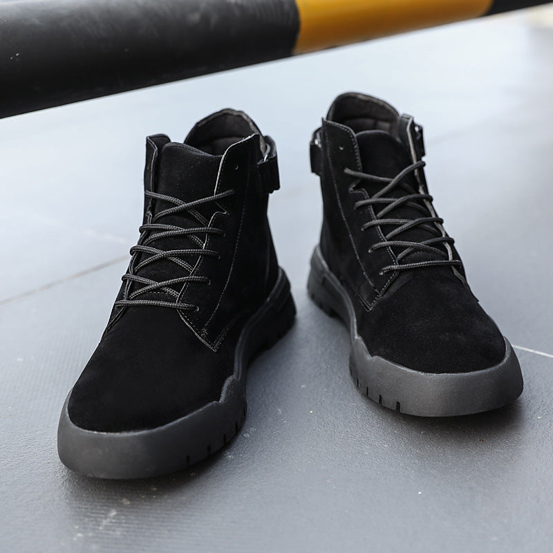 Men's solid color Martin boots
