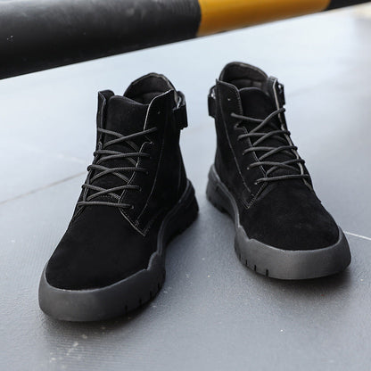 Men's solid color Martin boots