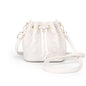 Cowhide Bucket Cloud Pearl Handbag